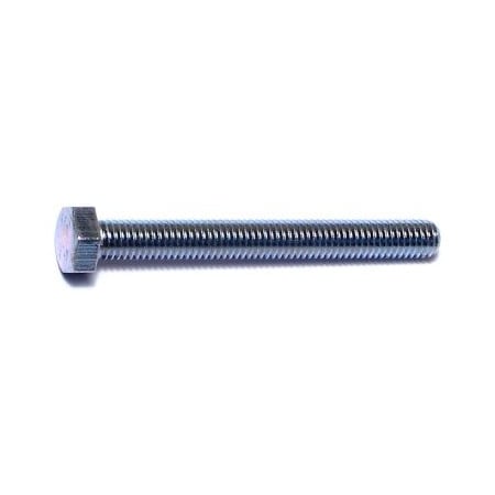 Midwest Fastener Class 8.8, M5-0.80 Hex Head Cap Screw, Zinc Plated Steel, 45 mm L, 50 PK 50416